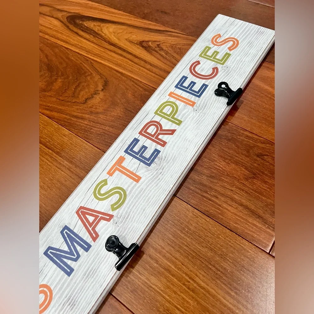 “Connor’s Masterpieces” Wooden Sign